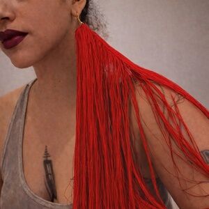 The Single Fringe Statement earring